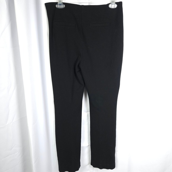 Chico's Side Zip Stretch Pants Women 0 / 4 Reg Black Trousers - Picture 2 of 8